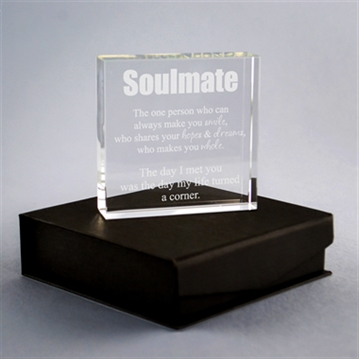 Personalised Soulmate Glass Keepsake