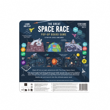 Space Race Pop Up Board Game Book