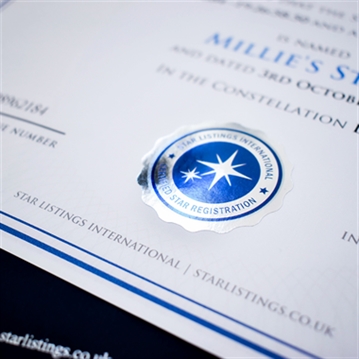 Personalised Name A Star Presentation Gift Box