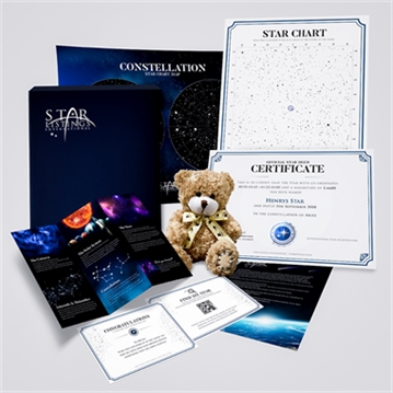 Personalised Name A Star with Teddy Gift Box