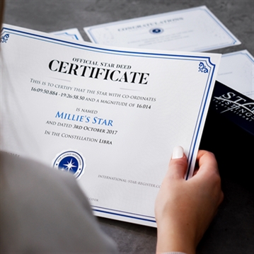 Personalised Name A Star with Teddy Gift Box