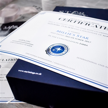 Personalised Name A Star with Teddy Gift Box