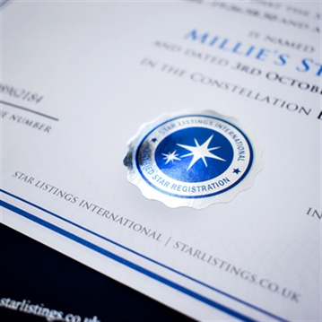 Personalised Name A Star with Teddy Gift Box