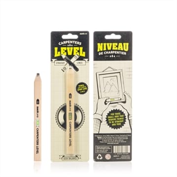 Carpenters Spirit Level Pencil