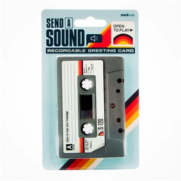 Re-recordable Retro Cassette Tape Greetings Card