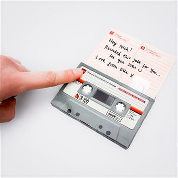 Re-recordable Retro Cassette Tape Greetings Card