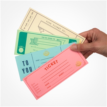 Blank Ticket Book - Create Your Own