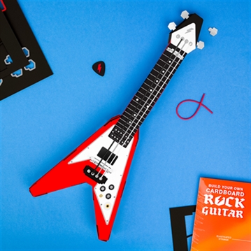 Build Your Own Cardboard Playable Flying-V Guitar