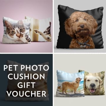 Personalised Pet Photo Cushion Gift Voucher