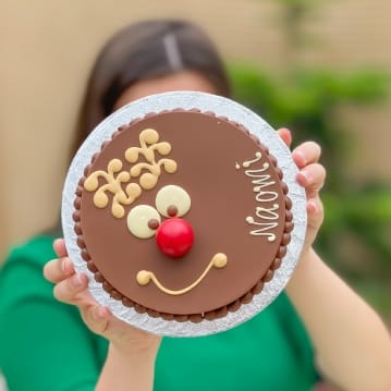 Mini Reindeer Smash Cake