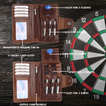 The Ultimate Buffalo Leather Darts Wallet