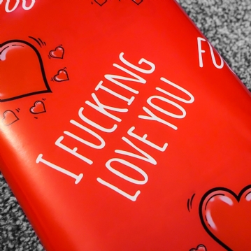 Rude Love You Wrapping Paper