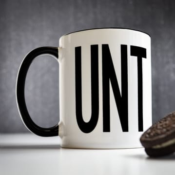 Black and White Unt Mug