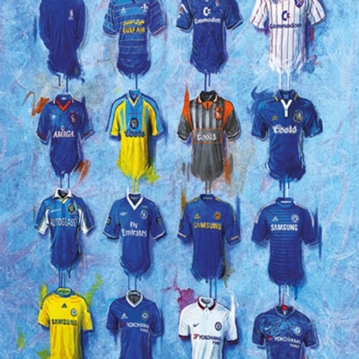 A3 Framed Football Shirt History Prints