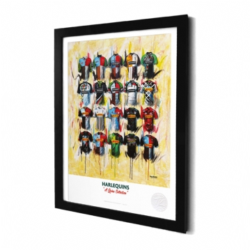 A3 Framed Rugby Shirt History Prints