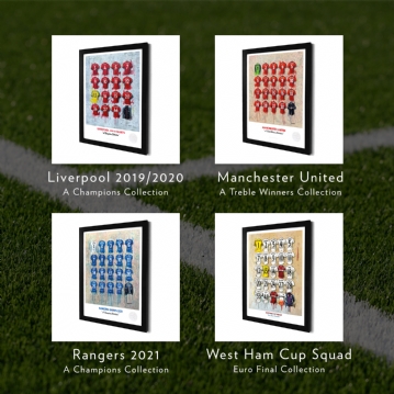 A3 Framed Special Football Team Prints