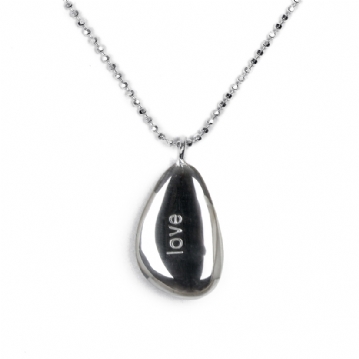 Chiming Love Wish Pebble Necklace