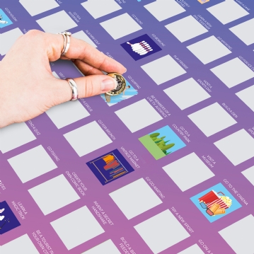 100 Things To Do With The Family Scratch Poster