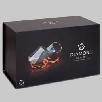 Diamond Shaped Whisky Glasses