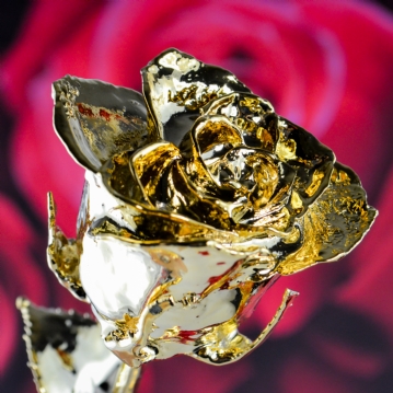 Solid top gold rose