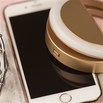 Selfie ring sales light for phone