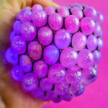 Mesh ball glitter clearance
