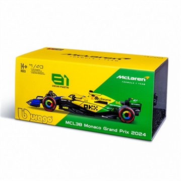 Oscar Piastri McLaren MCL38 2024 F1 Season Collectors Model Car (Senna Monaco Edition)