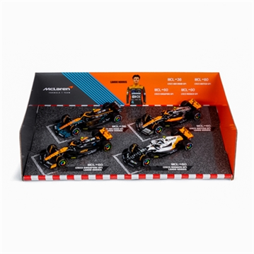 Lando Norris McLaren F1 Highlights 4 Pack Collectors Model Set (1:43 Scale)