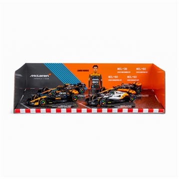Lando Norris McLaren F1 Highlights 4 Pack Collectors Model Set (1:43 Scale)