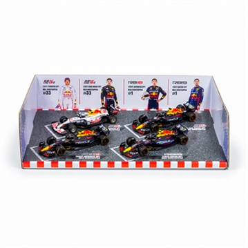 Max Verstappen Red Bull Racing F1 4 Pack Collectors Model World Champion Set (1:43 Scale)