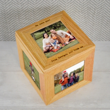 Personalised Photo Cube Keepsake Box | Find Me A Gift