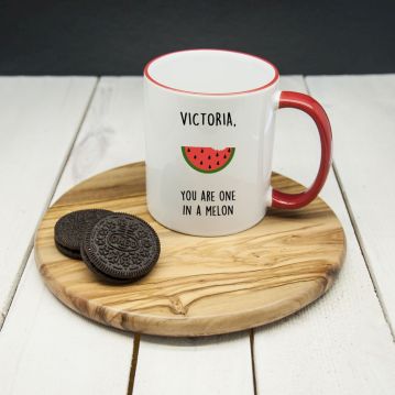 Personalised 'You Are One In A Melon' Mug