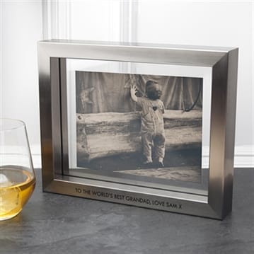 Metallic store photo frame