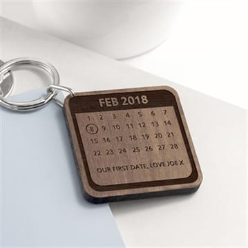 Personalised A Day To Remember Wooden Keyring