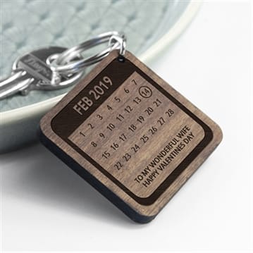 Personalised A Day To Remember Wooden Keyring