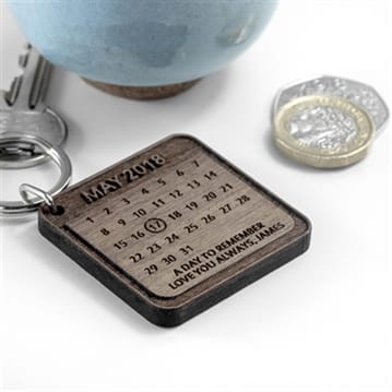 Personalised A Day To Remember Wooden Keyring