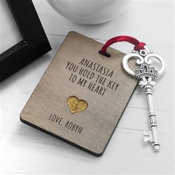 The Key To My Heart Personalised Keepsake