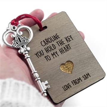 The Key To My Heart Personalised Keepsake