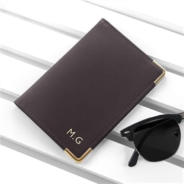 Personalised Leather Passport Holder