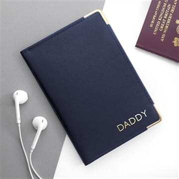 Personalised Leather Passport Holder