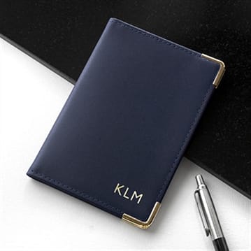 Personalised Leather Passport Holder