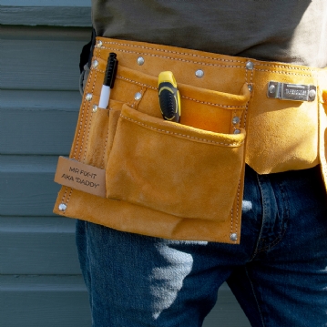 Personalised 11 Pocket Leather Tool Belt