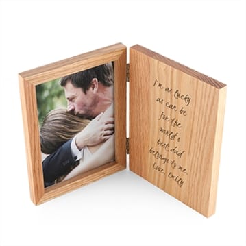 Personalised Engraved Wooden Photo Frame