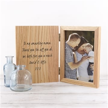 Personalised Engraved Wooden Photo Frame