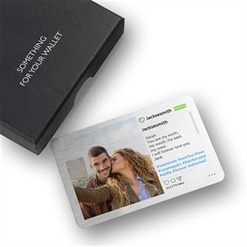 Personalised Walletgram Metal Keepsake