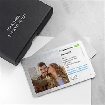 Personalised Walletgram Metal Keepsake