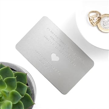 Personalised Love Note Purse/Wallet Insert