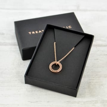 Personalised Mini Ring Necklace