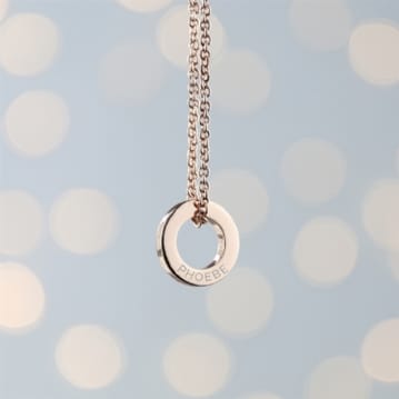 Personalised Mini Ring Necklace