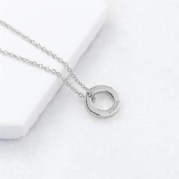 Personalised Mini Ring Necklace